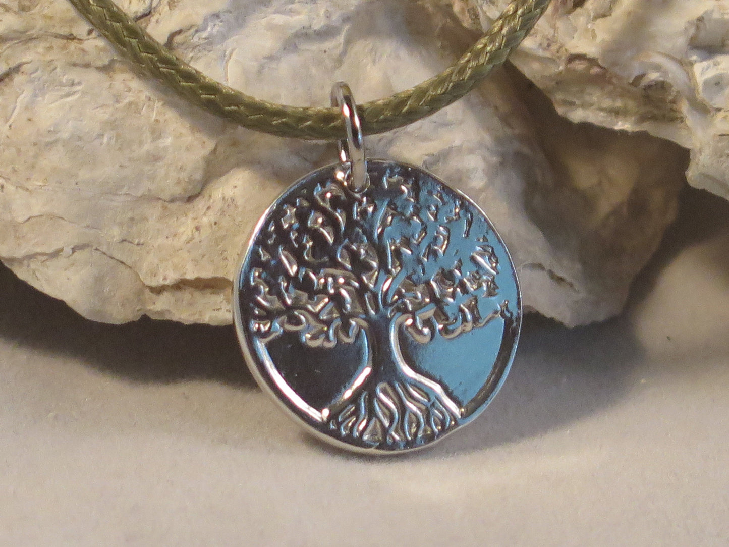 Handmade Pure Silver Tree of Life Necklace - Great Gift For Anyone