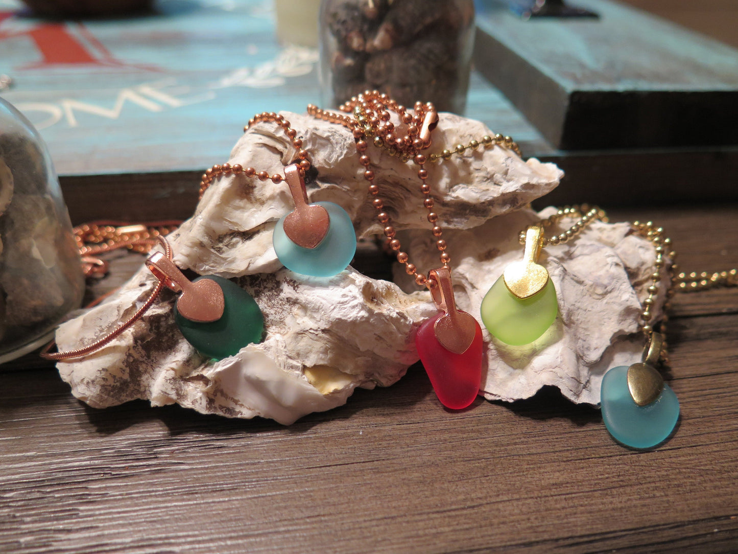 Mini Sea Glass Necklace - Great Gift