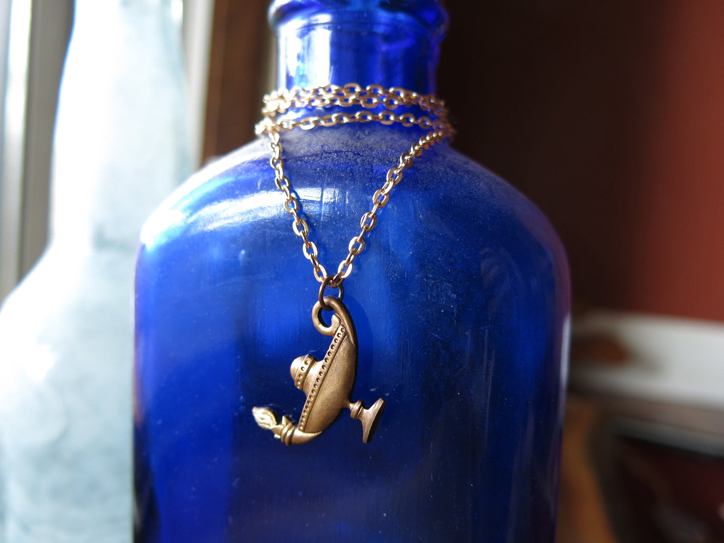 Handmade Magical Lamp Necklace & Earring Set - Great Gift