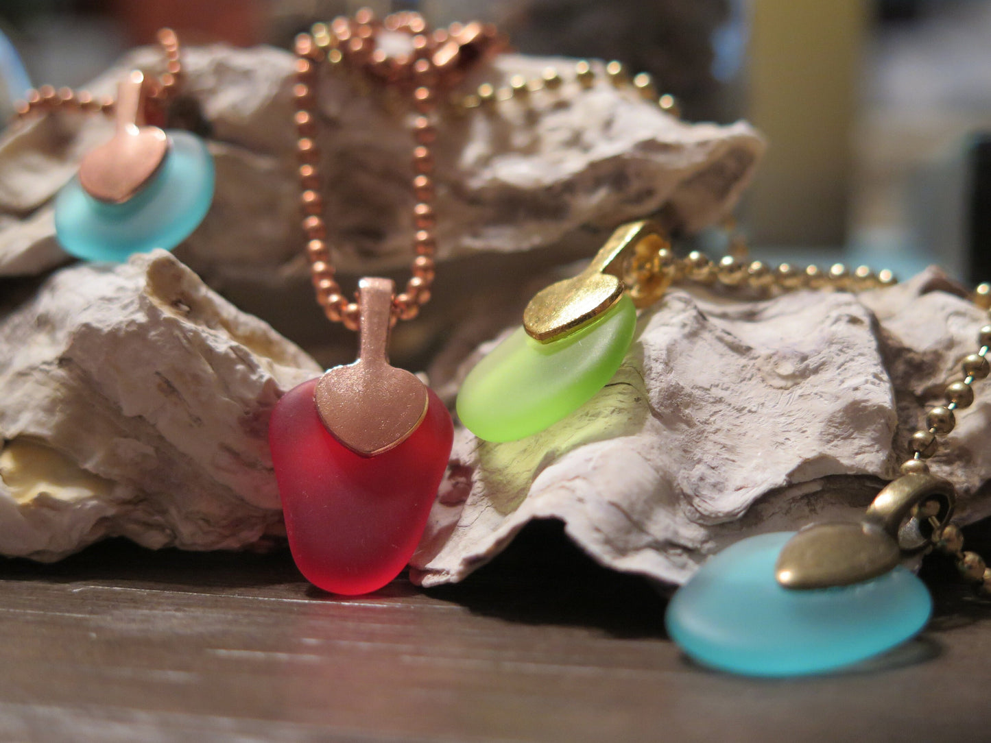 Mini Sea Glass Necklace - Great Gift