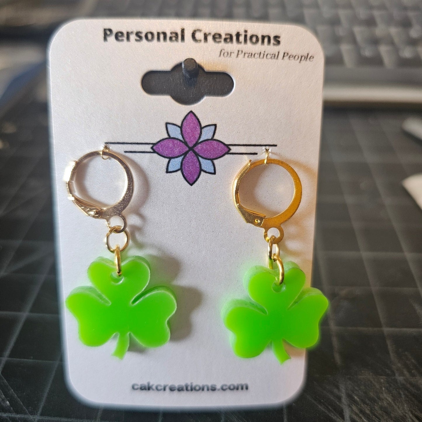 St. Patrick's Day Shamrock Earrings - Great Gift For Your Laddie