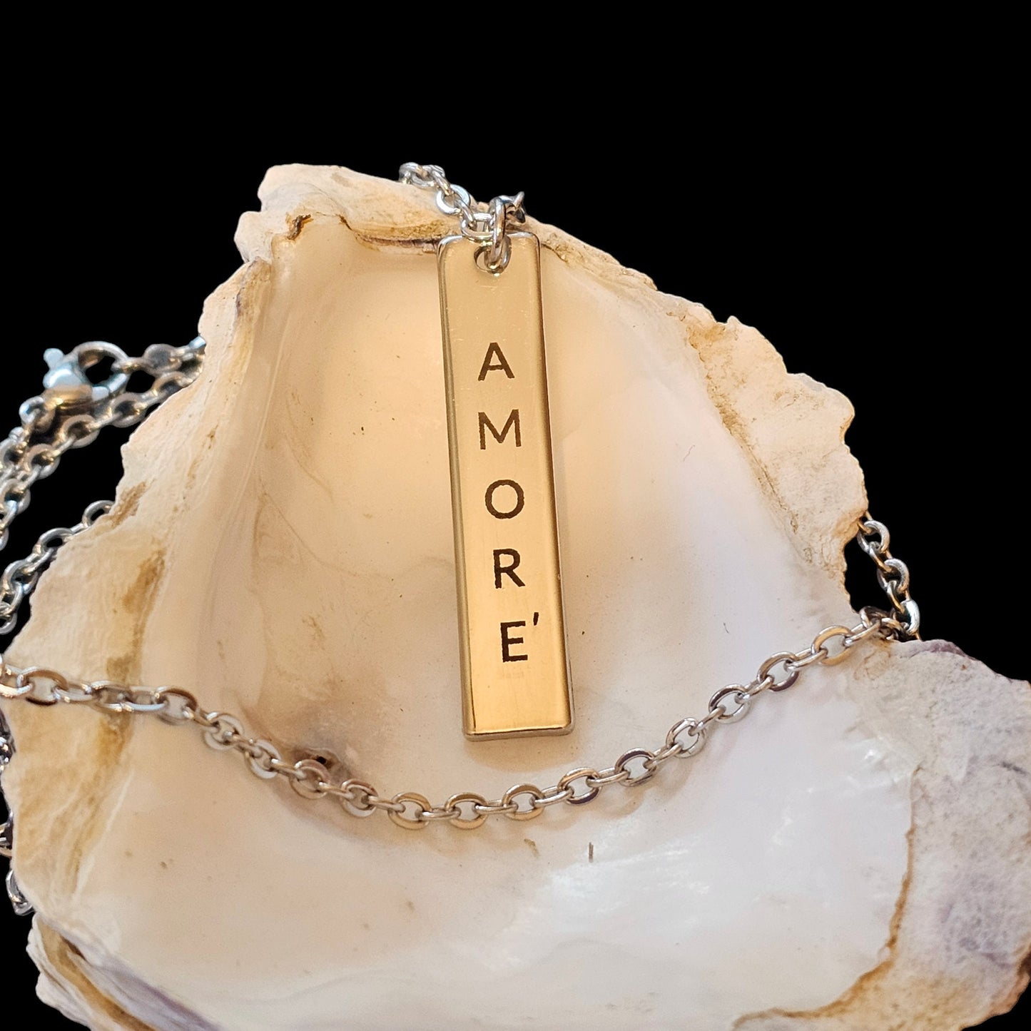 Handmade Stainless Steel Amore' Necklace