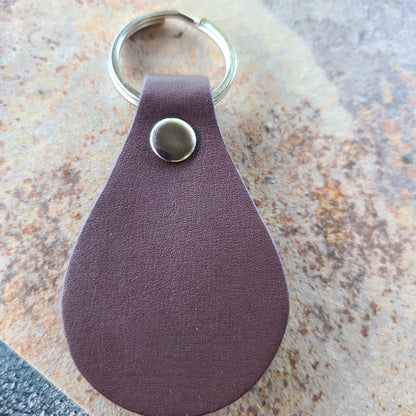 Handmade Leather Keychains - With Graphics - Great Gift