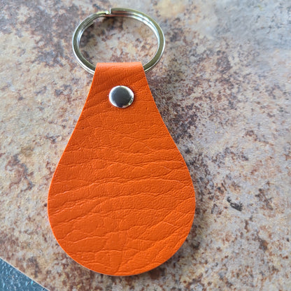 Handmade Leather Keychains - With Graphics - Great Gift