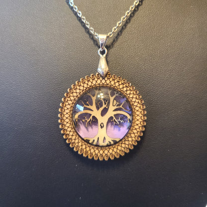 Handmade Wooden Tree Of Life Necklace - Great Gift For Anyone