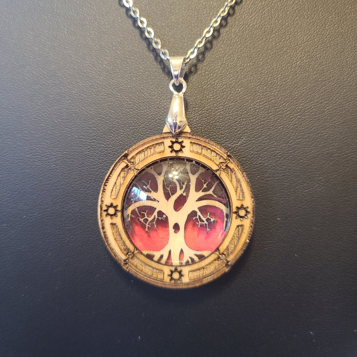 Handmade Wooden Tree Of Life Necklace - Great Gift For Anyone