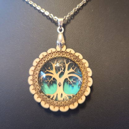 Handmade Wooden Tree Of Life Necklace - Great Gift For Anyone