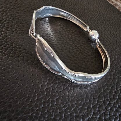 Antique Silver Plated Spoon Bracelet - Great Gift for Anyone