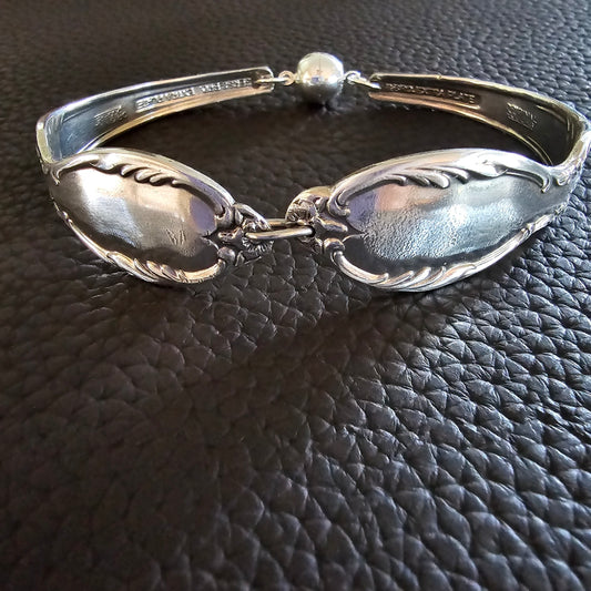 Antique Silver Plated Spoon Bracelet - Great Gift for Anyone