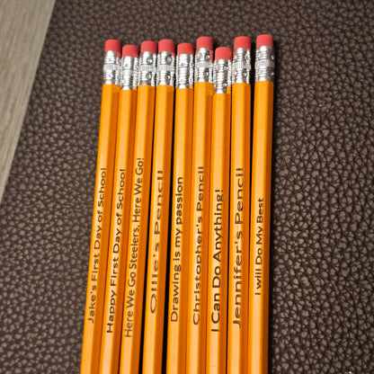 Personalized #2 Pencils for School or Office - Cool Gift!