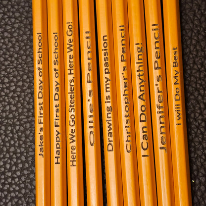 Personalized #2 Pencils for School or Office - Cool Gift!