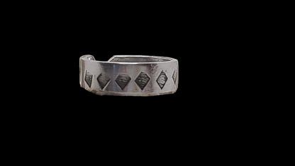 Handmade Adjustable Ring Stamped Aluminum Rings Great Gift