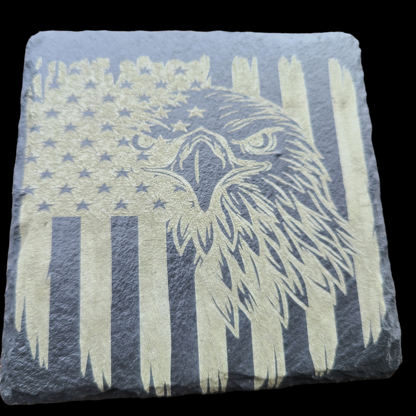 Handmade Patriotic Slate Coasters - Made in the USA