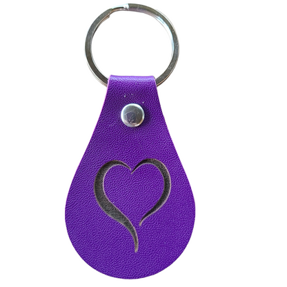 Handmade Leather Keychains - With Graphics - Great Gift