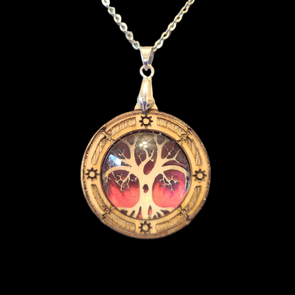 Handmade Wooden Tree Of Life Necklace - Great Gift For Anyone