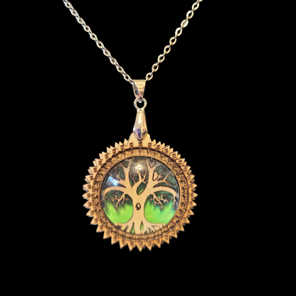 Handmade Wooden Tree Of Life Necklace - Great Gift For Anyone