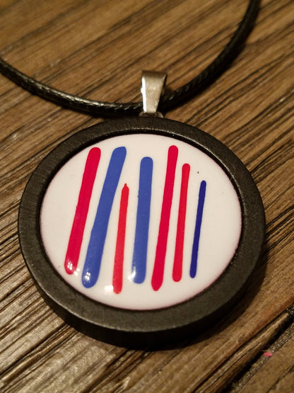 Red White and Blue Enamel