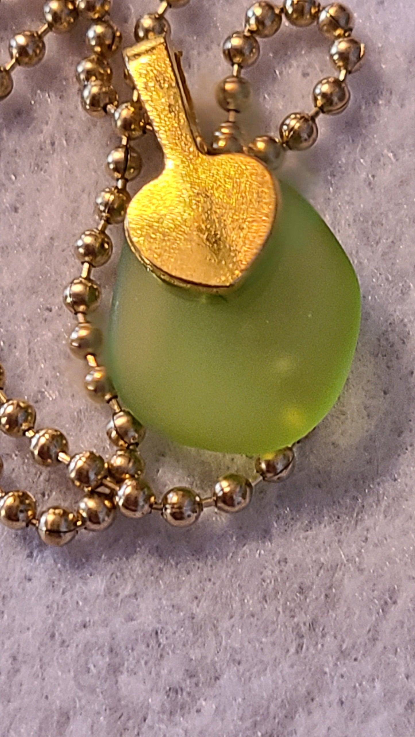 Mini Sea Glass Necklace Green