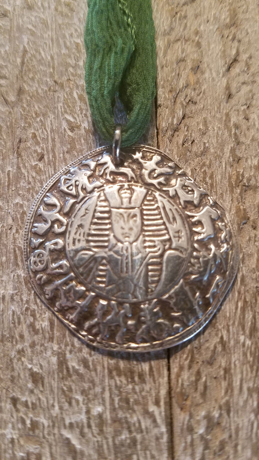 Egyptian Medallion Sterling Silver