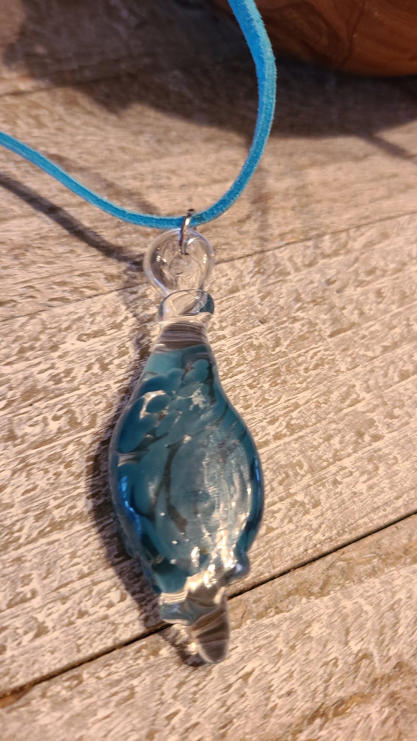 Handmade Glass Focal Necklace - Great Gift