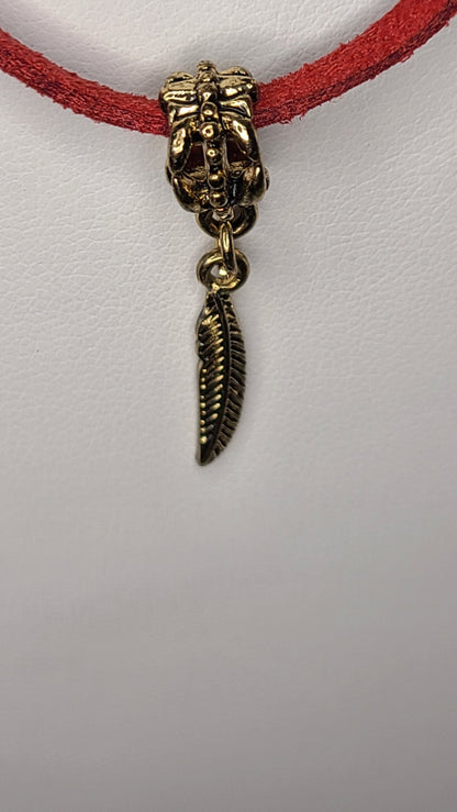 Handmade Feather Charm Necklace Fun