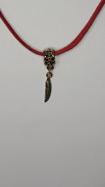 Handmade Feather Charm Necklace Fun