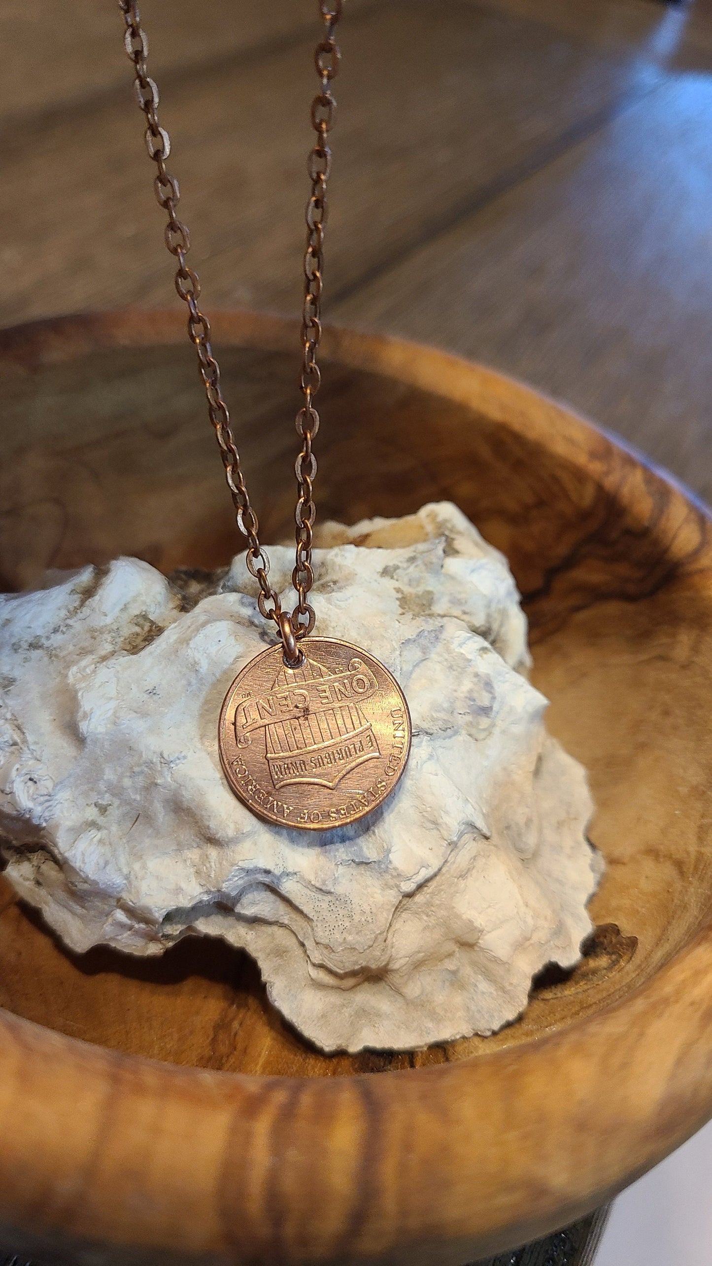 Penny Necklace Great Gift for Her Great Gift For Him Made in USA