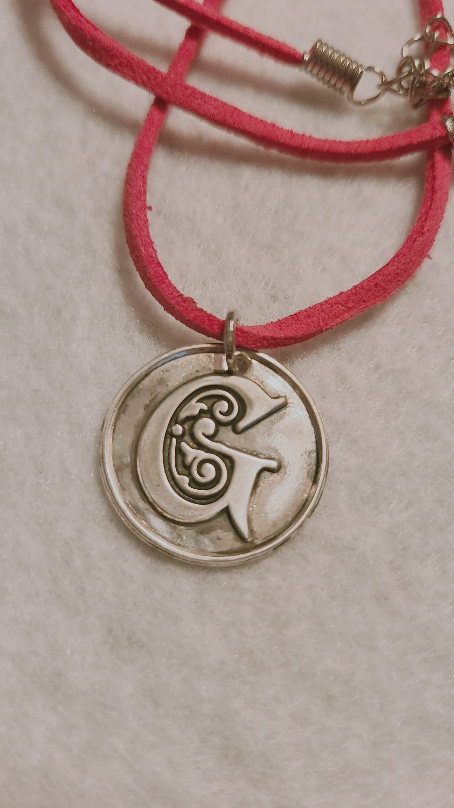 Pure Silver Celtic G Necklace - Great Gift for Gramma or Partner