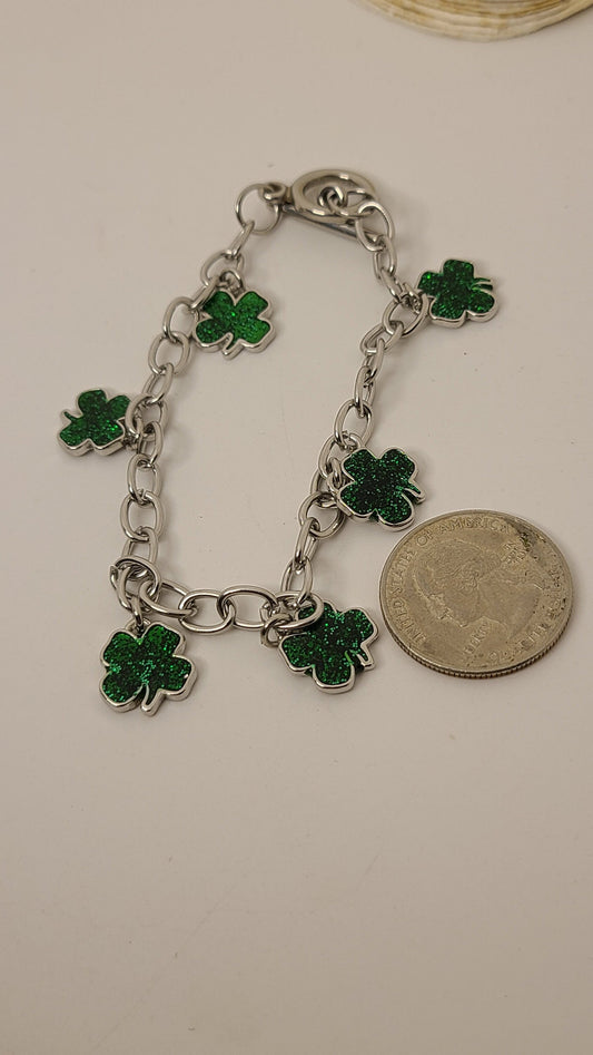 4 Leaf Clover Charm Bracelet