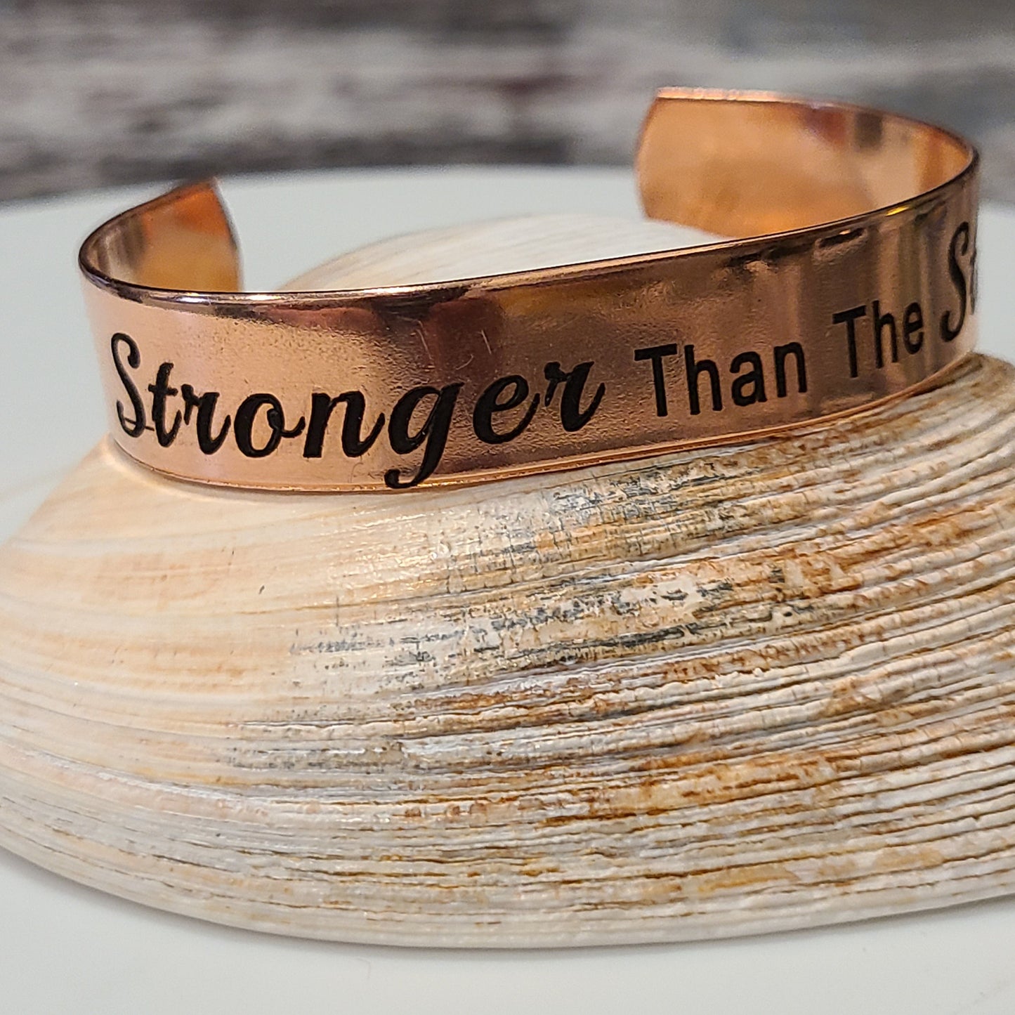 Handmade Copper Cuff Bracelet, Inspirational and Great Gift