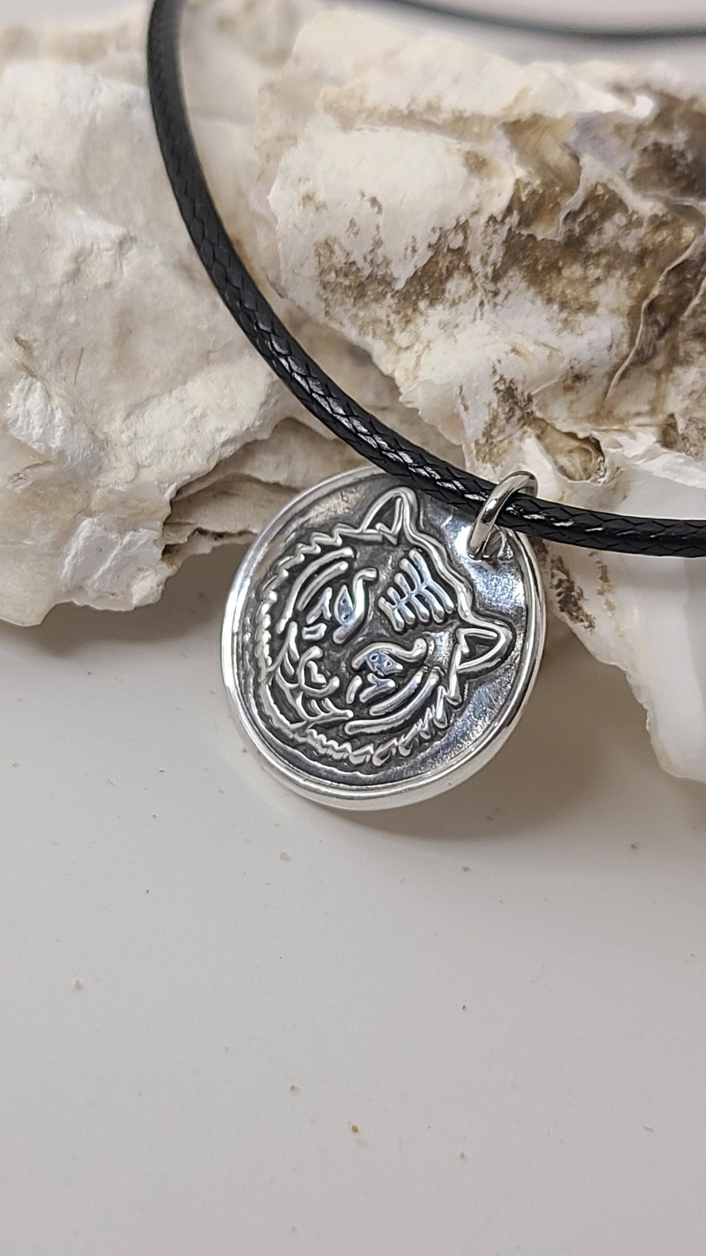 Handmade Pure Silver Tiger Pendant Necklace Great Gift Made in USA