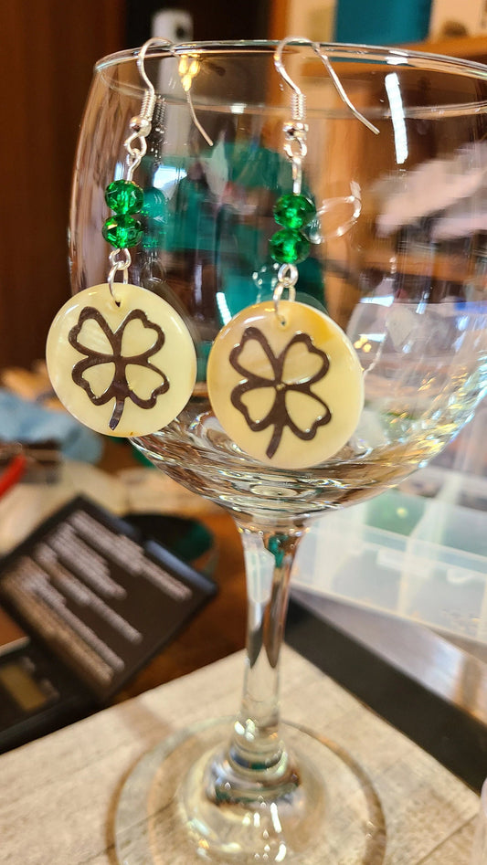 Handmade St.Patricks Day Earrings Great Gift