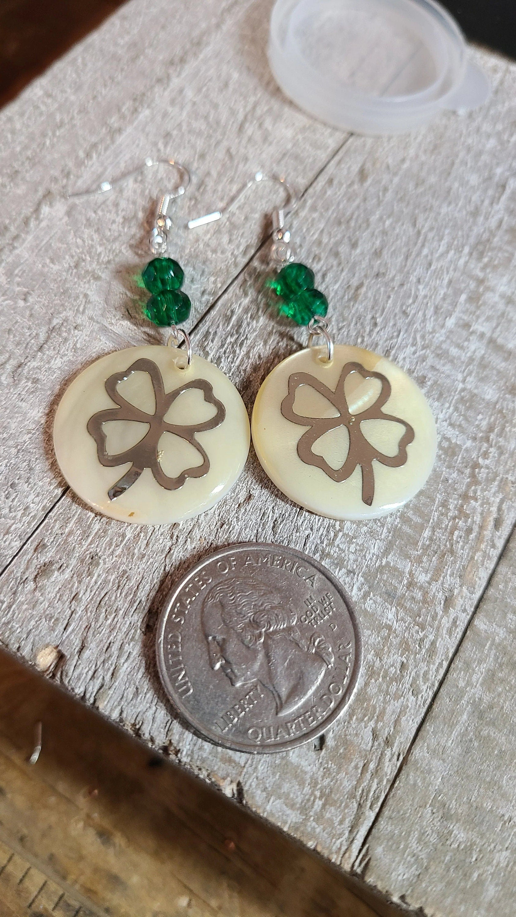 Handmade St.Patricks Day Earrings Great Gift