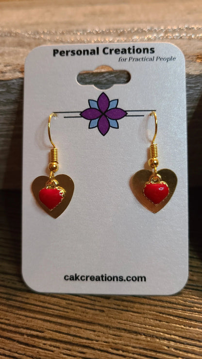 Handmade Hearts Desire Earrings Great Gift Made in USA