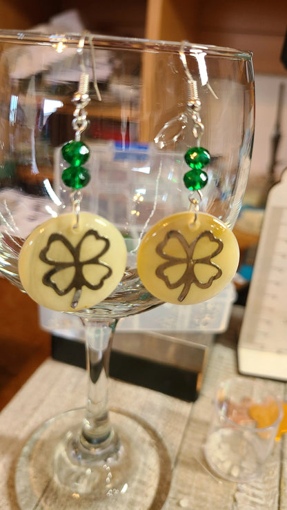 Handmade St.Patricks Day Earrings Great Gift