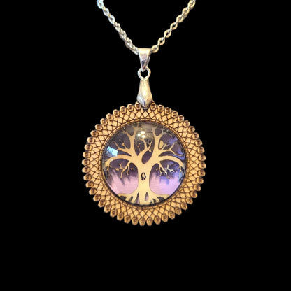 Handmade Wooden Tree Of Life Necklace - Great Gift For Anyone