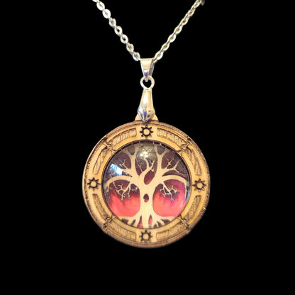 Handmade Wooden Tree Of Life Necklace - Great Gift For Anyone