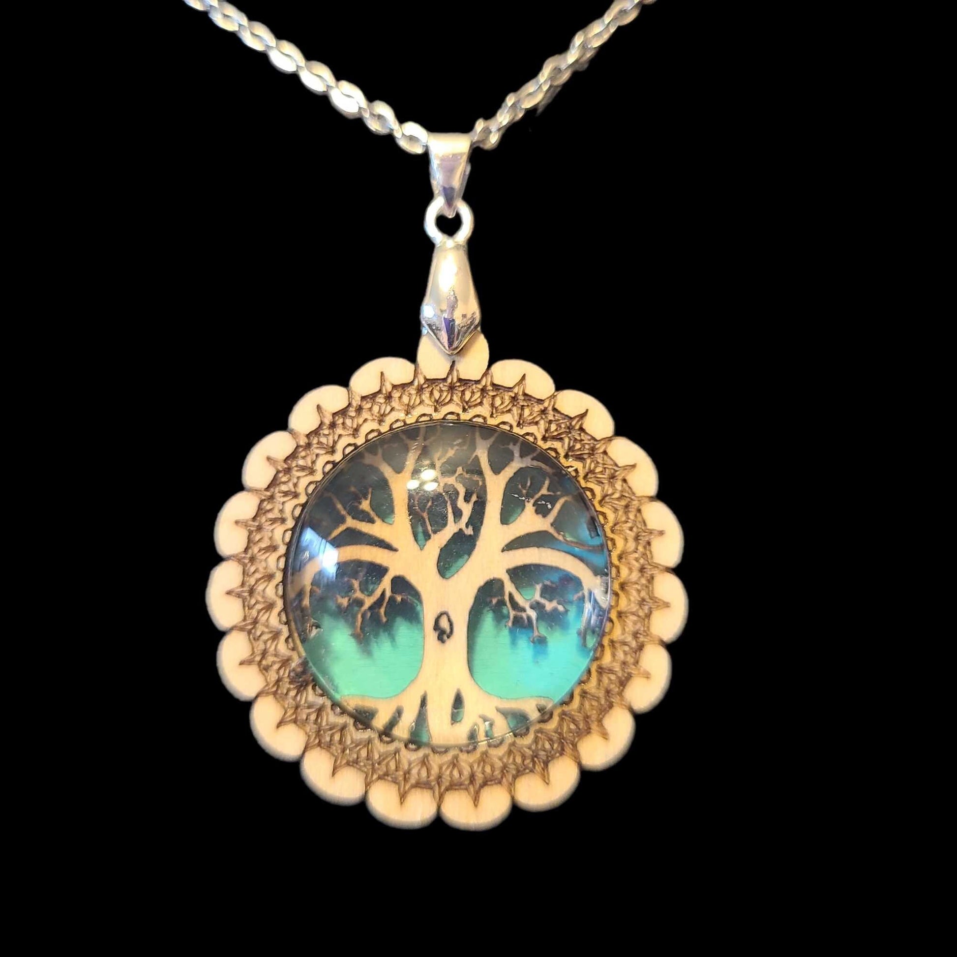 Handmade Wooden Tree Of Life Necklace - Great Gift For Anyone