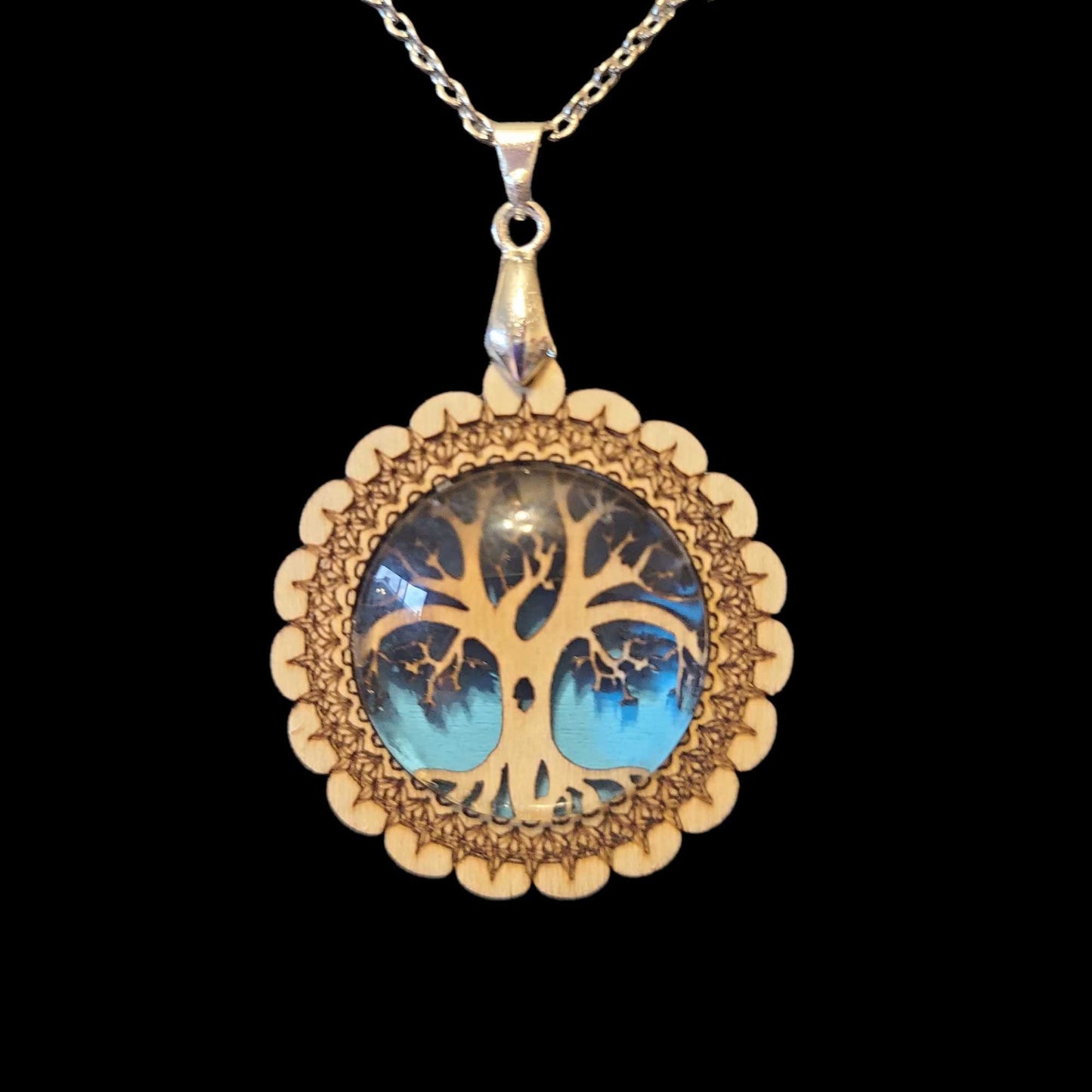 Handmade Wooden Tree Of Life Necklace - Great Gift For Anyone