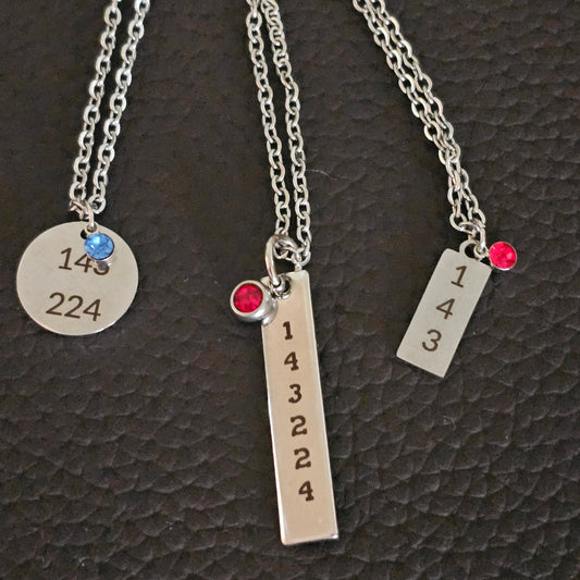 143 224 Means "I love you Today, Tomorrow and Forever" - Great Gift for Your Loved One