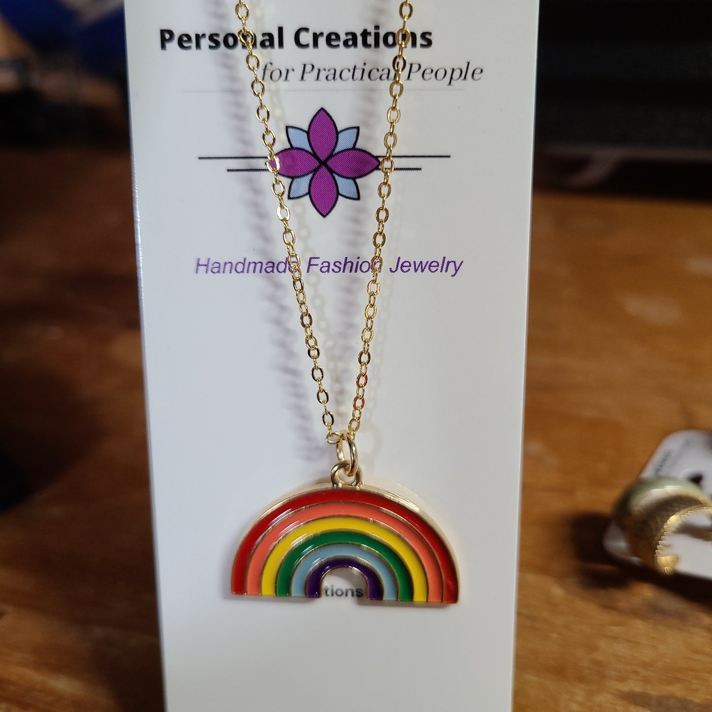 Handmade Rainbow Necklace Great Gift for Her