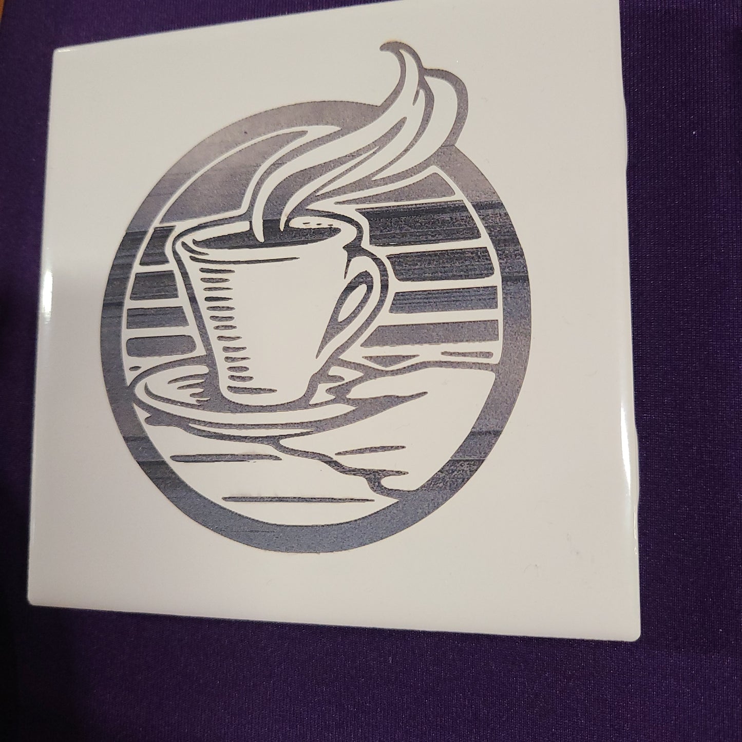 White Tile Lasered Coasters - Many Other Uses - Great Gifts for Anyone