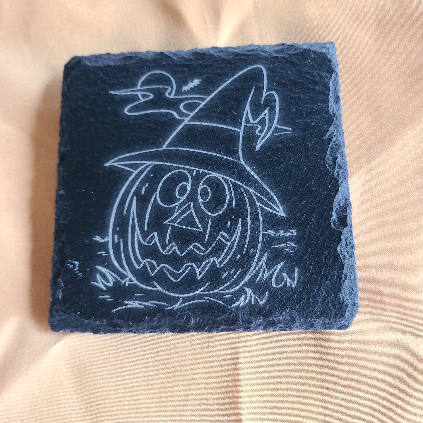 Handmade Halloween Coasters - Pumpkins