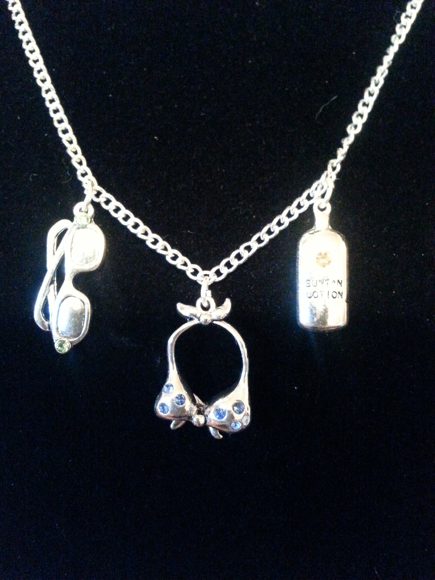 Handmade Summer Fun Silver Necklace for her Handmade in USA