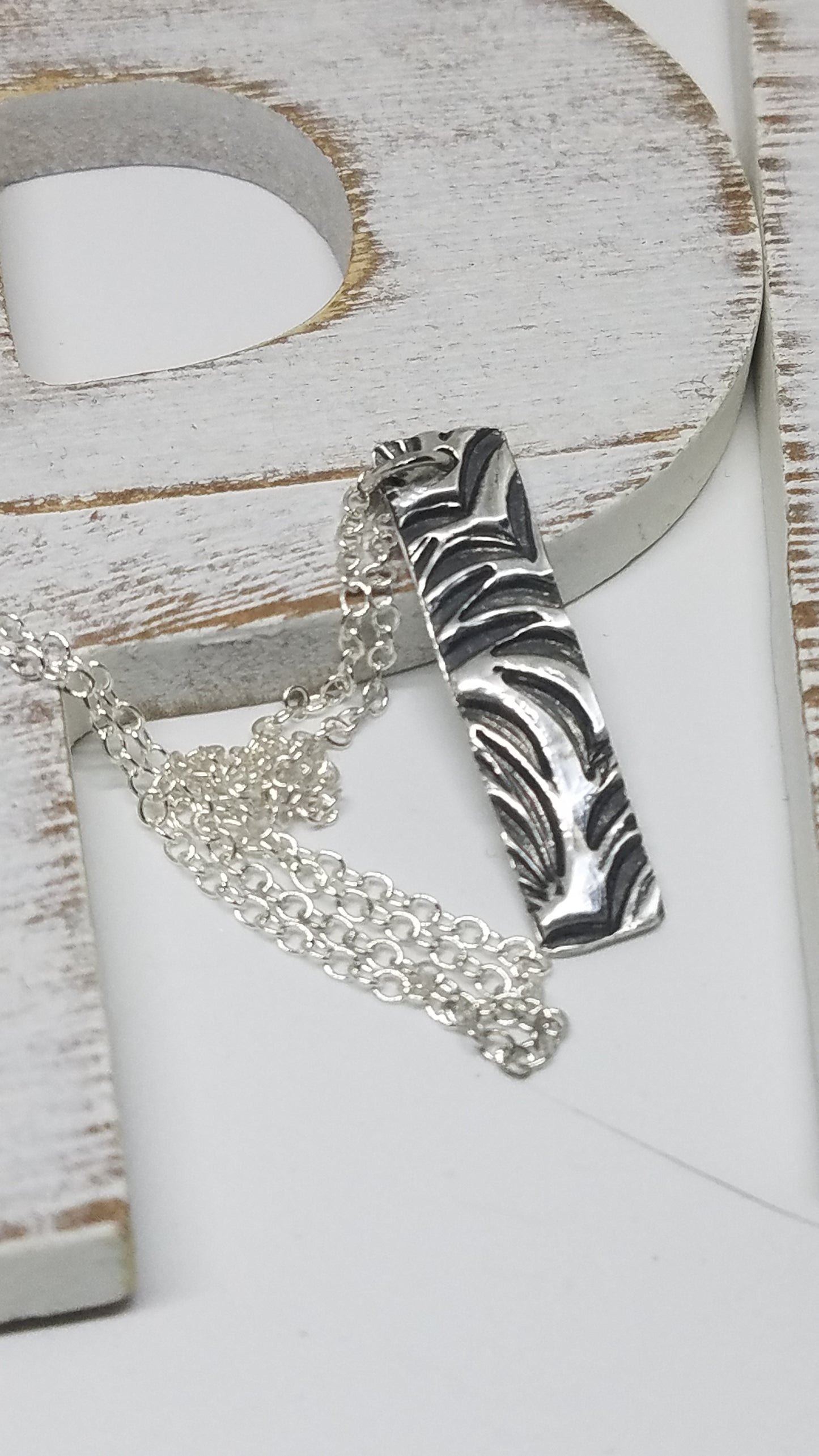 Handmade Pure Silver Abstract Design Pendant Great Gift Made in USA