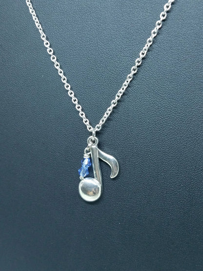 Handmade Musical Note Necklace Great Gift Made in USA