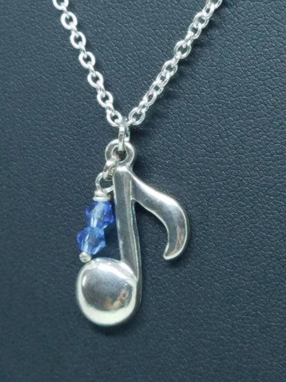 Handmade Musical Note Necklace Great Gift Made in USA