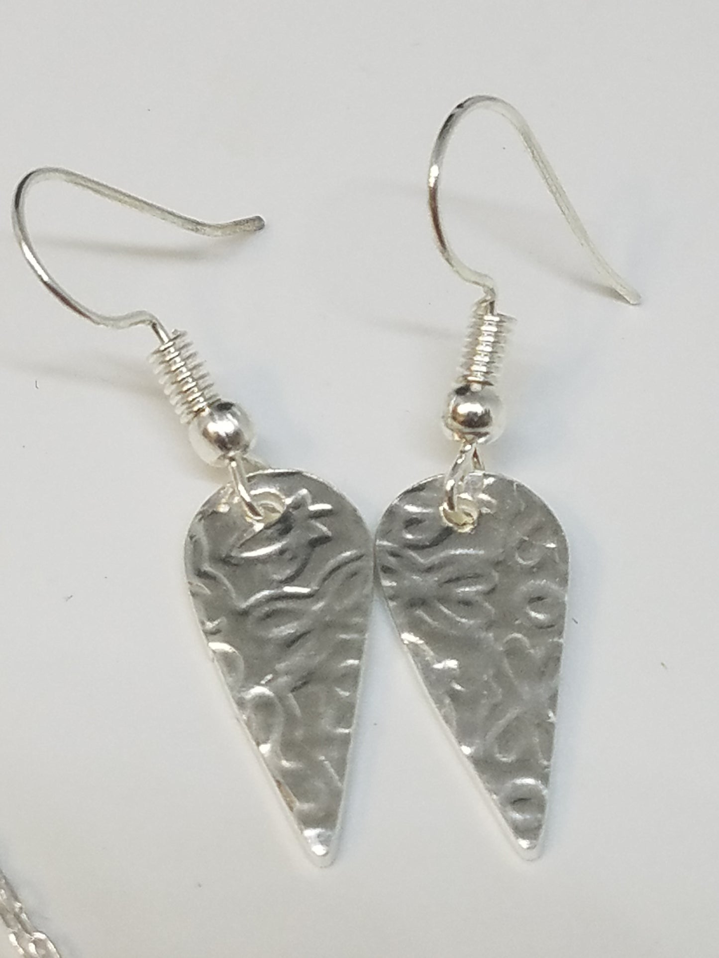 Handmade Fine Silver Stamped Earrings  Great Gift Made in USA