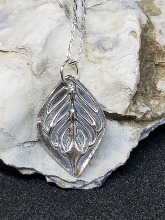 Handmade Fine Silver Petals Necklace