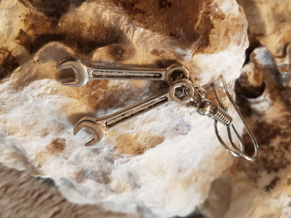 Handmade Ladies Wrench Earrings